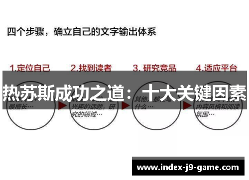 热苏斯成功之道:十大关键因素 热苏斯成功之道:十大关键因素
