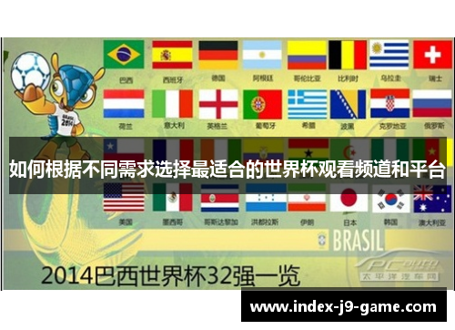 如何根据不同需求选择最适合的世界杯观看频道和平台 如何根据不同需求选择最适合的世界杯观看频道和平台